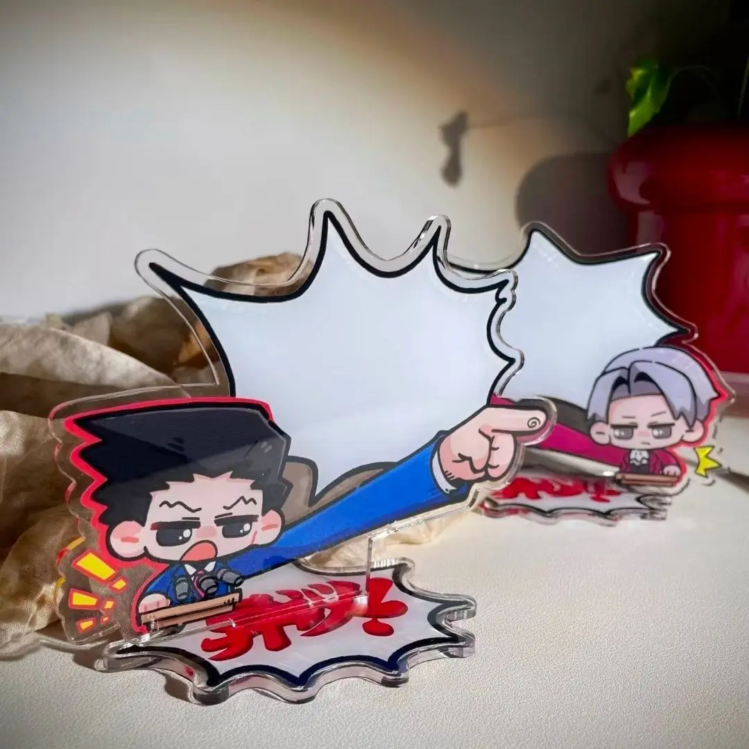 Gyakuten Saiban Акриловая подставка Ace Attorney Clipboard Naruhodou Ryuichi Mitsurugi Reiji Фигурка Дисплей