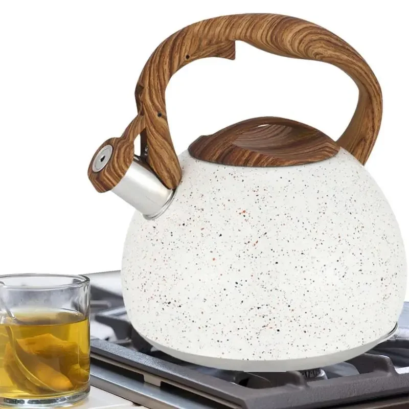 

NEW 2023 ea ettle tainless teel ea ettle or tove op L lat ottom oiling ettles or nduction ookers