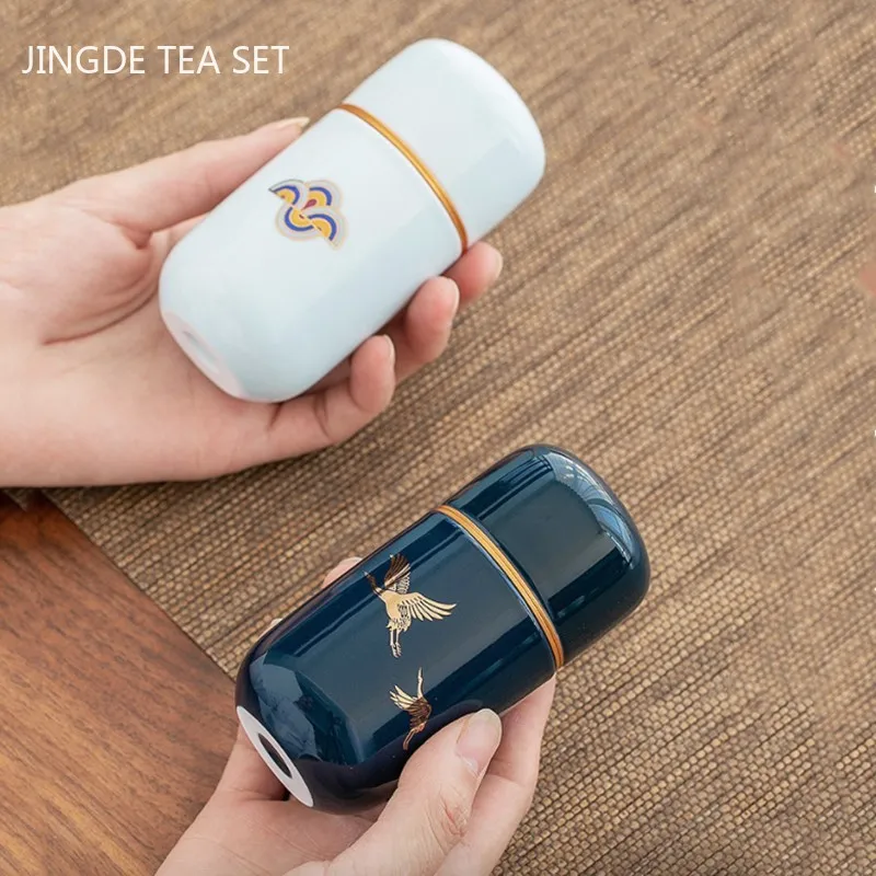 Керамическая чайная подставка ручной работы портативные чайные банки для