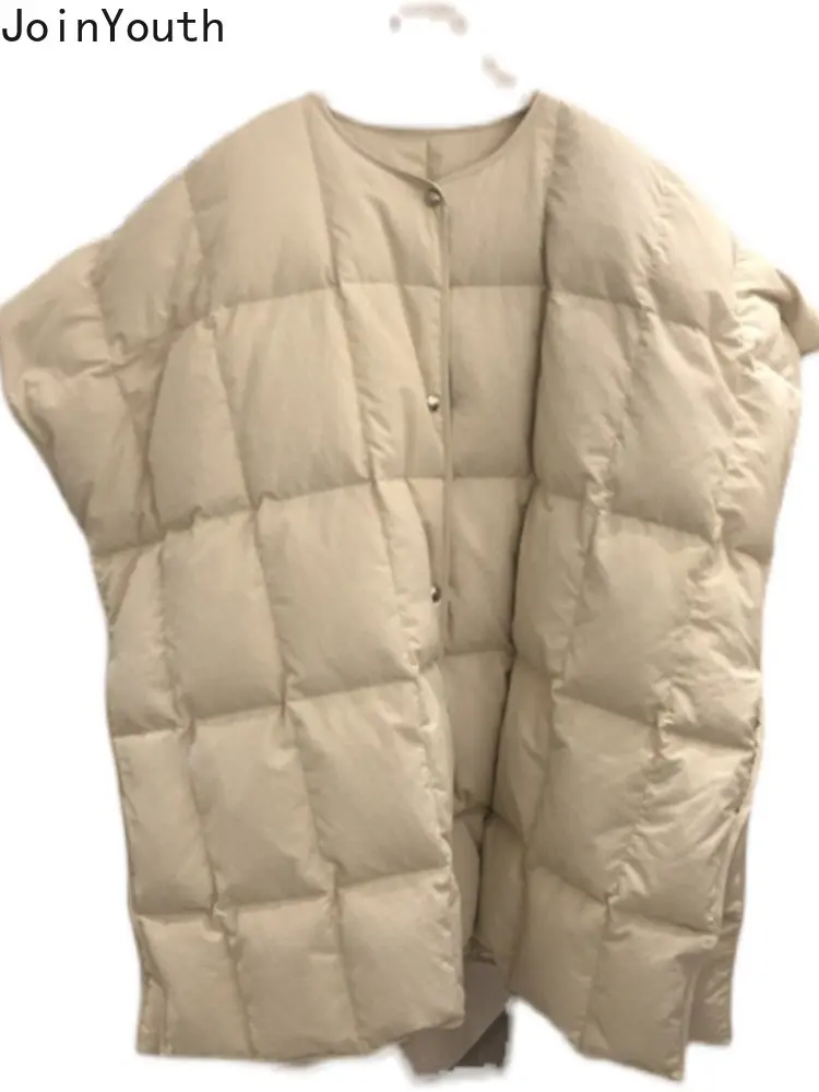 Женская безрукавка с разрезом однотонная Повседневная теплая большого размера в