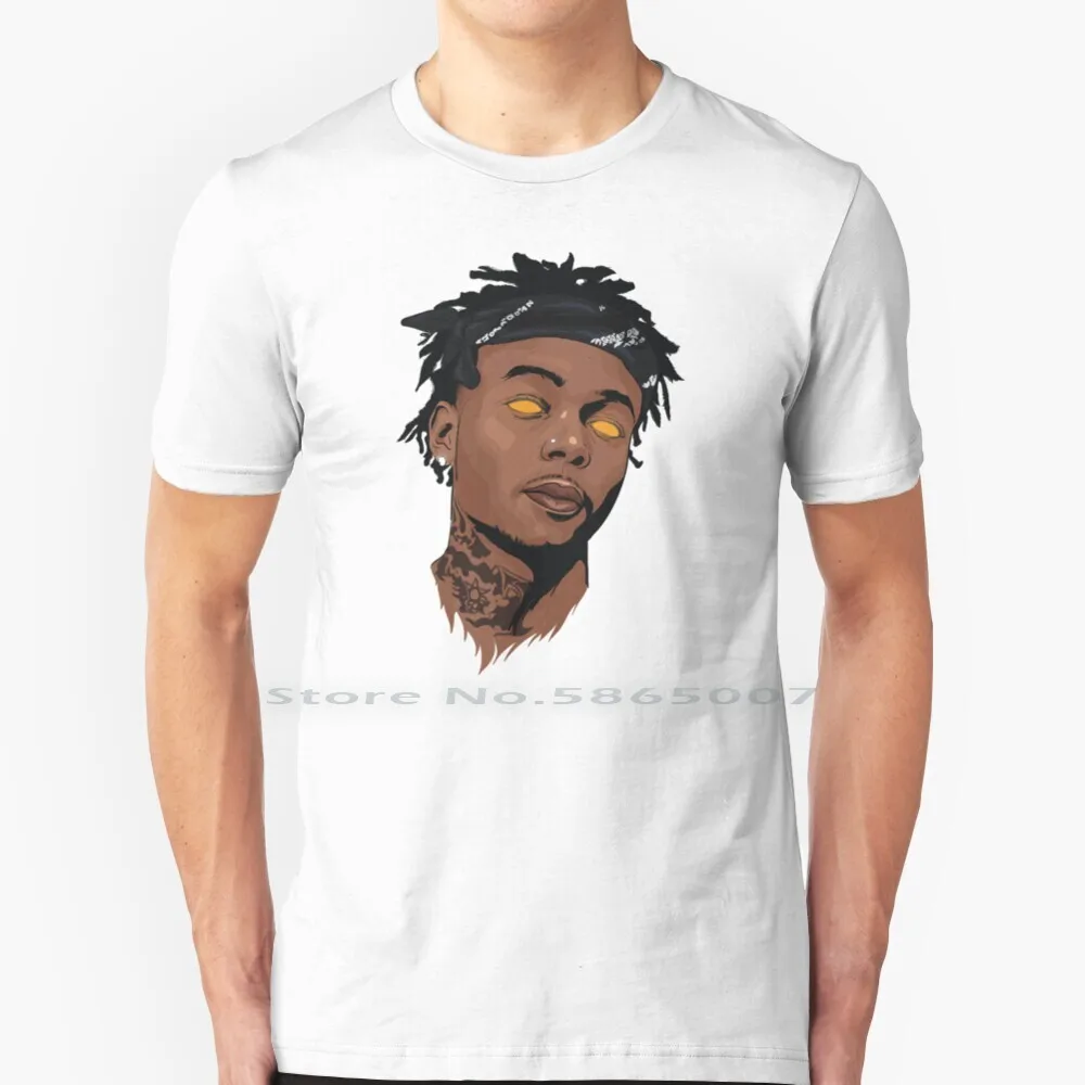 Футболка J.i.d-dicapro 2 из 100% хлопка черная белая с изображением Майкла Тревиса Дрейка