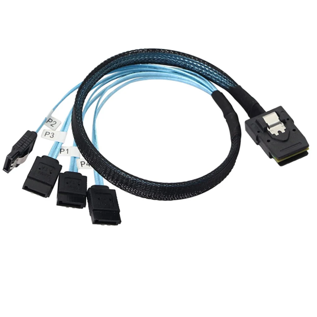 Мини SAS 36-контактный SFF8087-4X 7-контактный разъем SATA с гнездом для целевого/заднего