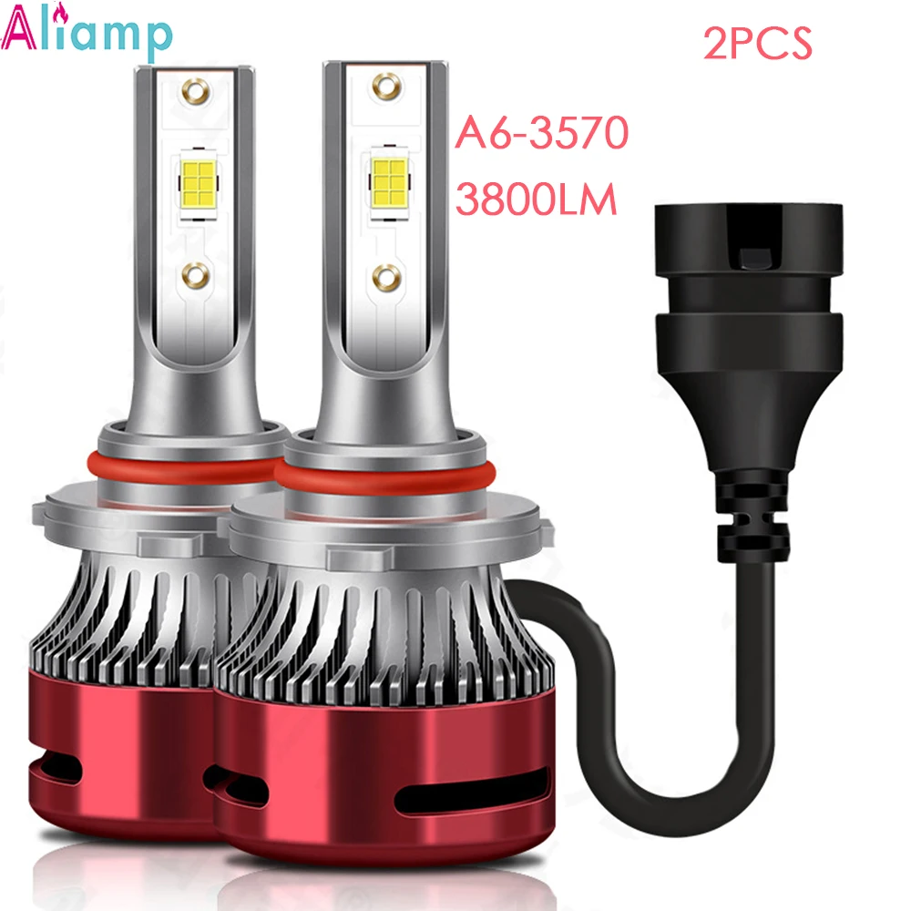 

LED H4 Headlight Car H11 Bulbs H1 H7 Auto Lamp Fog Light for E46 E90 ZES Chip Canbus No Error 12V 6000K 32W Strong 2PCS