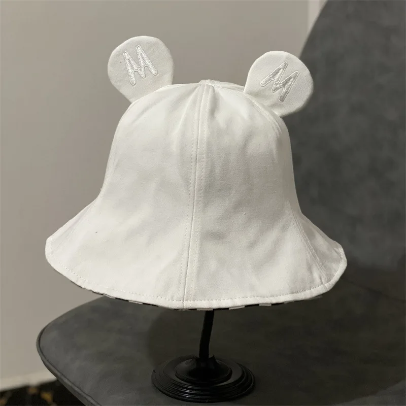 

Шляпы для женщин, летняя шапка с медвежьими ушками, женская летняя хлопковая шапка, тонкая ветрозащитная Повседневная Милая дышащая женска...