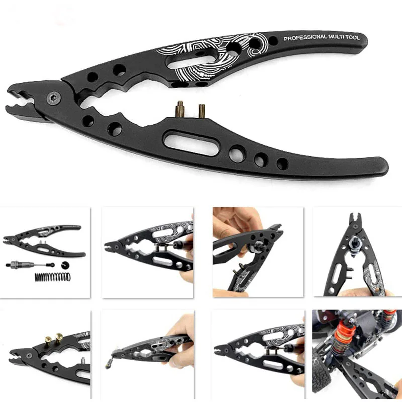 Professional Multifunction Shock Absorber Pliers Metal Clamp Ball Head Clip For 1/8 1/10 Model Crawler RC Car Tools Disassembly images - 6
