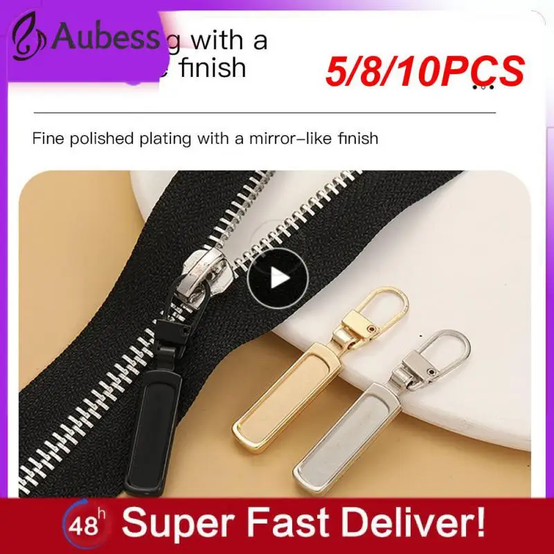 

5/8/10PCS Repair Replacement Instant Zipper Slider Reusable Diy Sewing Craft Tool Wear-resistant Environmental Zipper Pullers