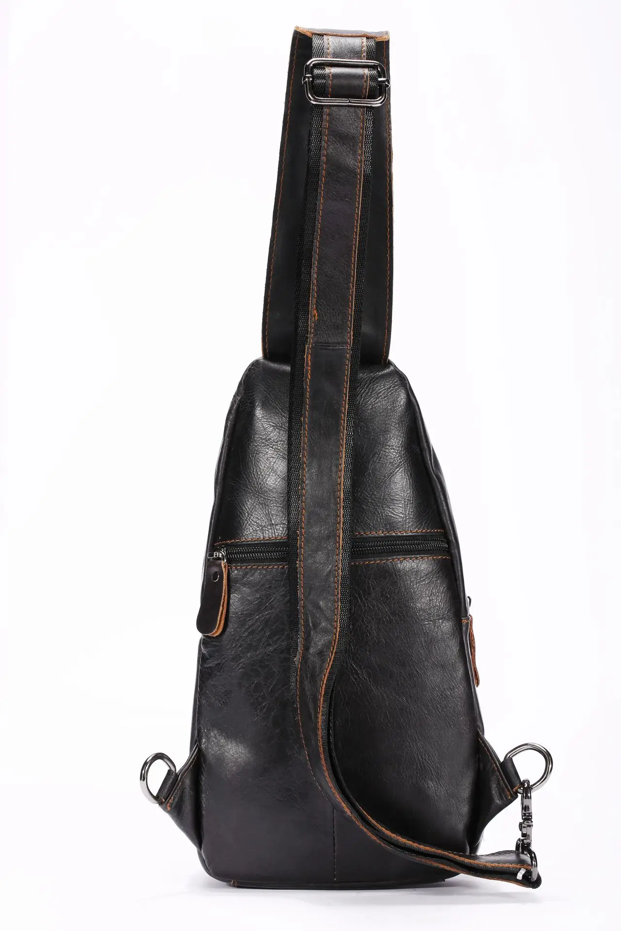 Men Messenger Bag Leather Casual Crossbody Bag Fashion Men's Chest Bag Handbag Male Shoulder Bag