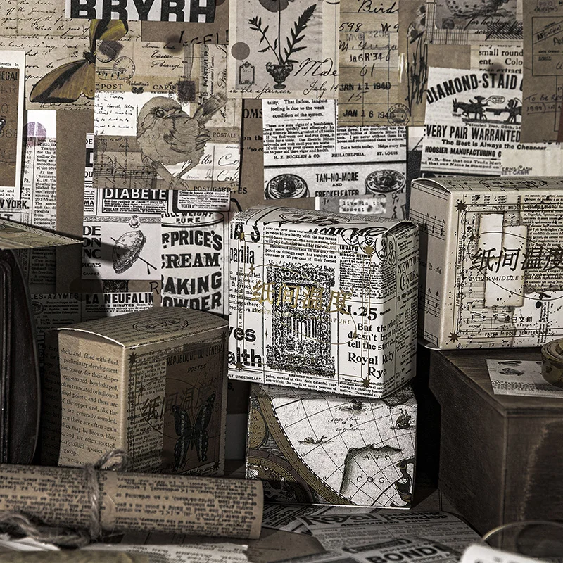 

8packs/LOT Inter paper temperature series retro message material paper memo pad