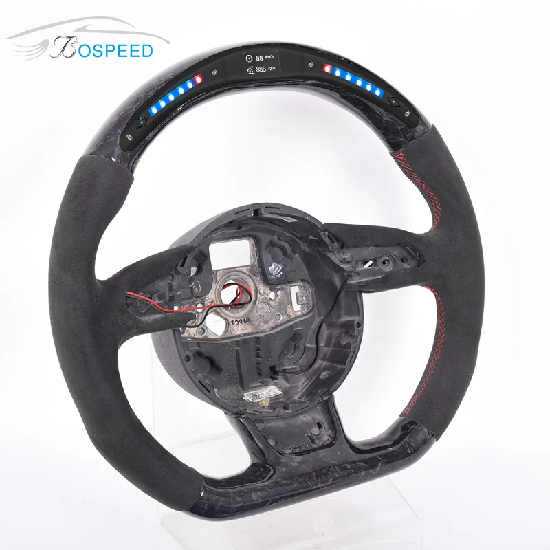 Светодиодный льное Рулевое колесо для Audi B9 B8.5 A4 A3 A6 A7 A5 A8 RS3 RS4 RS5 RS6 R8 TT кованое