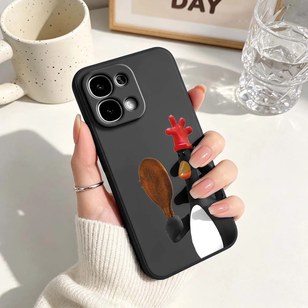 Черный чехол для телефона Black Chicken Gun для OPPO A9 A31 A53 A5 A6 A80 A60 A40 A98 A96 A94 A76 A54 A55 A56 A74 A73 Pro 5G, черный (art.: 3920dbc4356be) - 3920dbc4356be