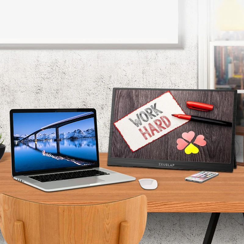 15.6inch 1080P FHD 4K UHD IPS Screen Portable Monitor USB C Type C HDMI-Compatible Screen for PS5 SWITCH Macbook Mate40 S10