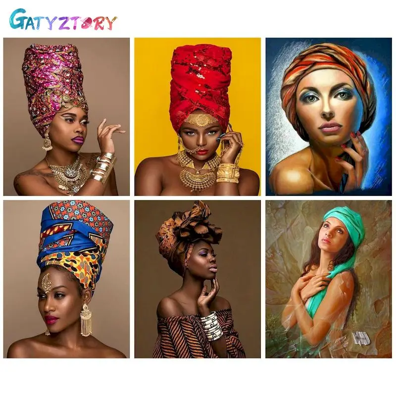 

GATYZTORY DIY Pictures By Number Figure Acrylic Coloring By Number Kits Home Decoration Painting HandPainted Art Gift