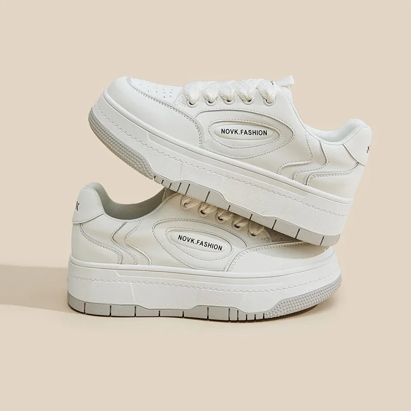 

2023 Autumn and Winter New Little White Shoes Women Versatile Genuine Leather Shoes Student Casual Single Shoes Female Sneakers