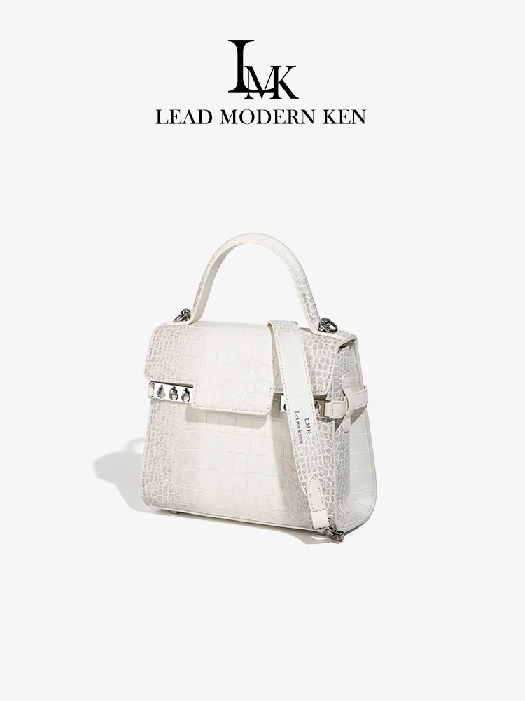 Кожаная сумка LMK 2025 новая универсальная через плечо