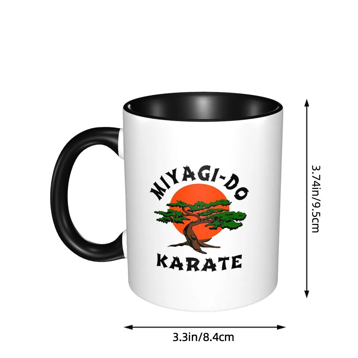 Фото Кружка Miyagi Do Karate, забавные керамические кофейные чашки, чайные кружки, чашка для молока, посуда для напитков, подарки для женщин и мужчин №5