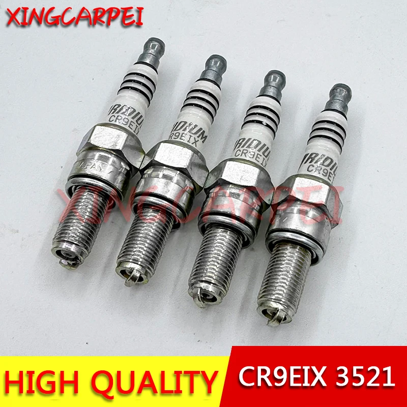 

4 шт. мотоциклетная иридиевая Свеча зажигания CR9EIX 3521 CB400 CBR VTR RZR XP900 XP1000 XP 900 для SUZUKI GSXR CR9EIA-9 IU27 5448