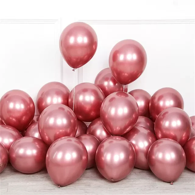 

2022 Champagne Gold Chrome Balloons Chrome Metal Globos Birthday Party Wedding Decorations Baby Shower