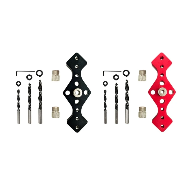 

Drill Guide 6 / 8 / 10mm Pin Fixture Hole Drill Bit Set Woodworking Tools