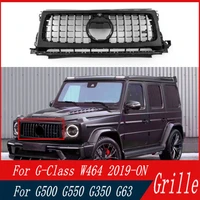 high quality abs plastic front grille for mercedes benz g class w464 g350 g500 g550 g63 2019 2020 car front bumper racing grill