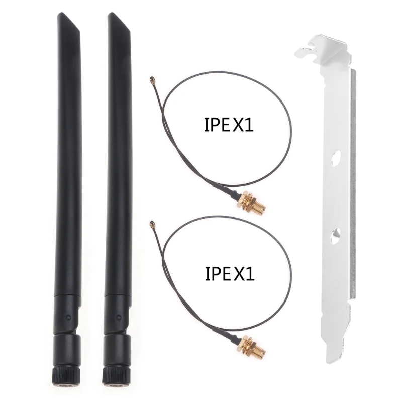 

Кабель 2x8Dbi Dual Band 2,4G/5GHz U.FL IPEX IPEX1 20 см для RP-SMA Пигтейл/провод для антенны Set для Intel AX210 AX200 9260 WiFi