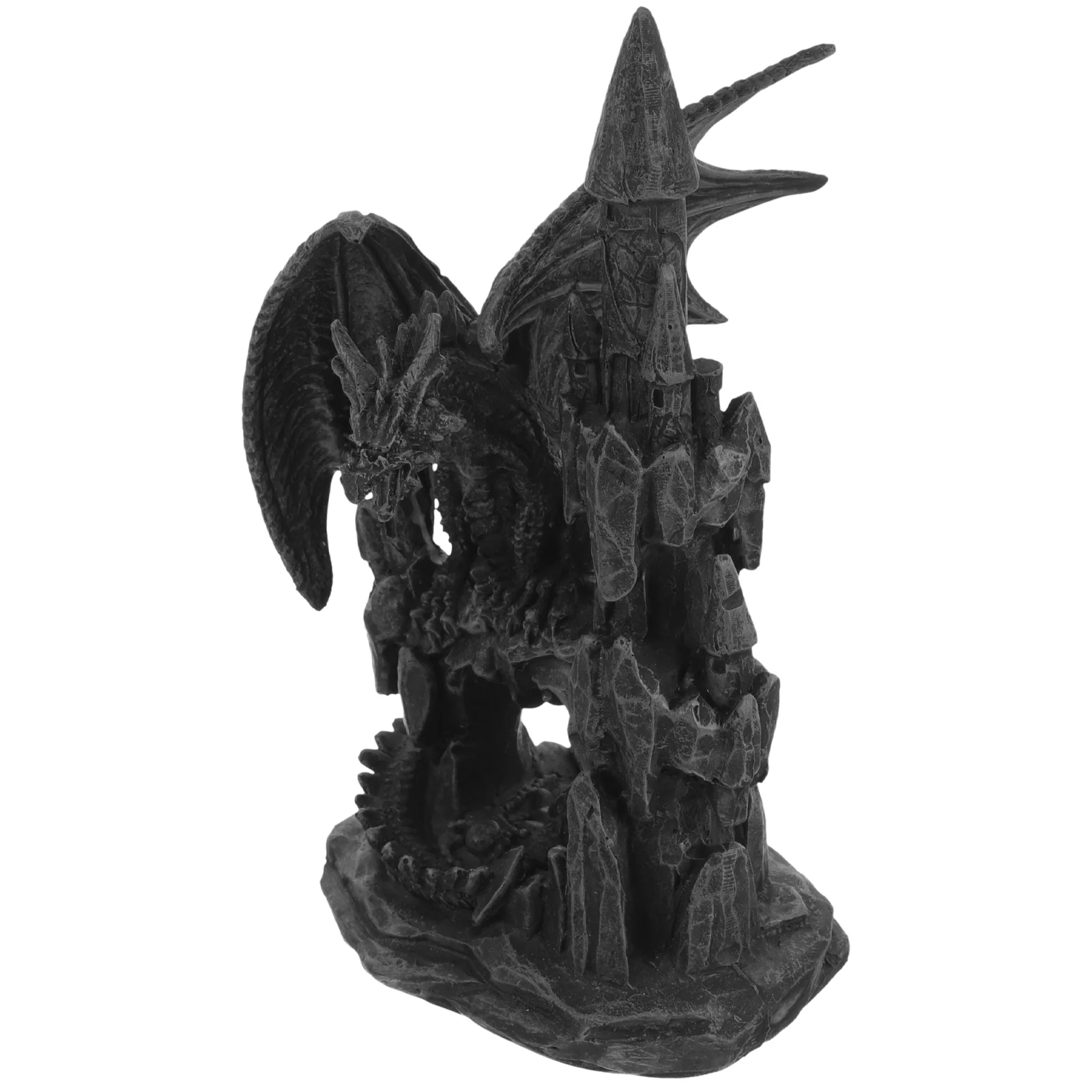 

Dragon Statues Halloween Desk Accessories Horror Castle Decorations Office Gothic Home Resin Garden Shelf