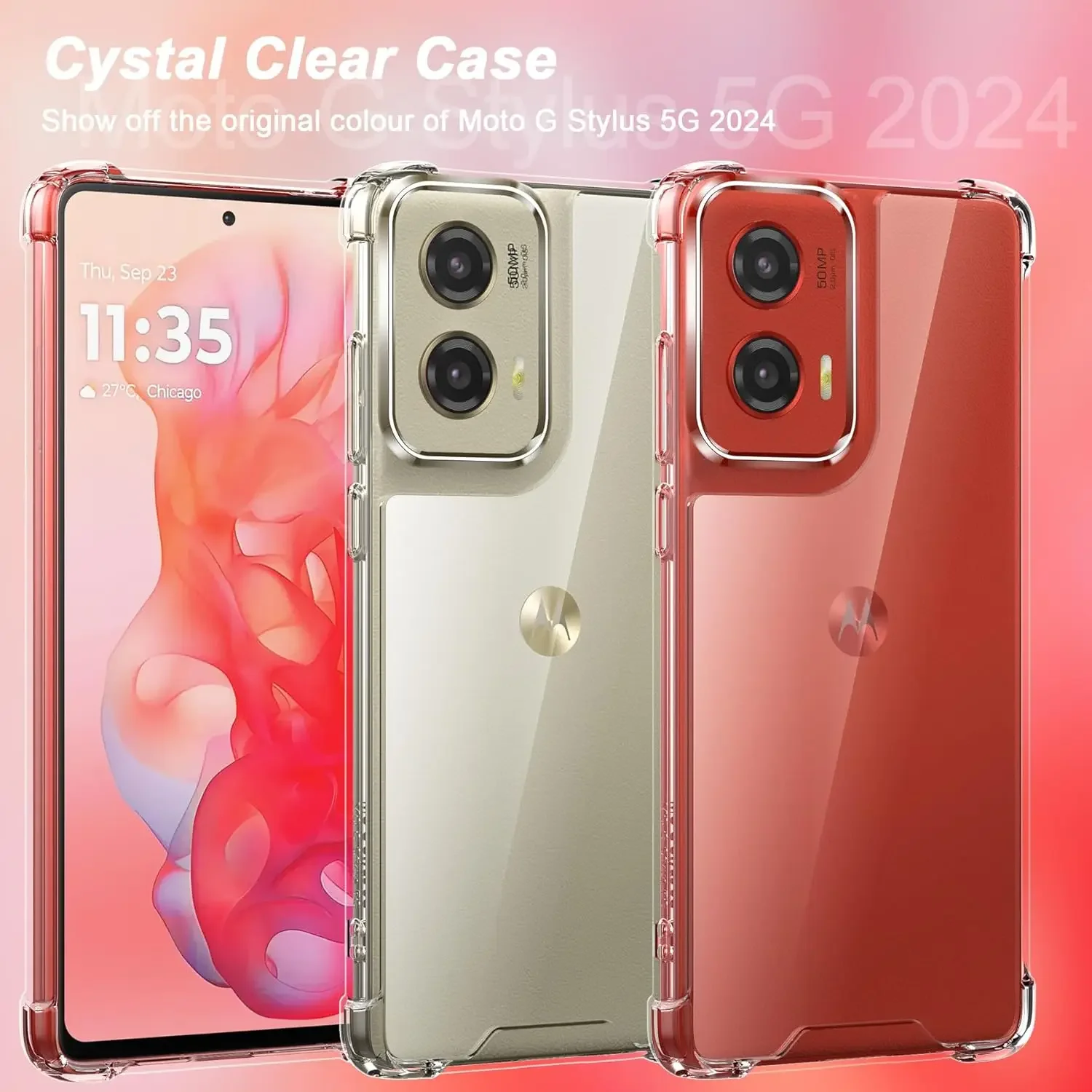 Противоударный чехол из ТПУ с подушкой безопасности для Motorola Moto G Stylus 5G Play 2024 2023