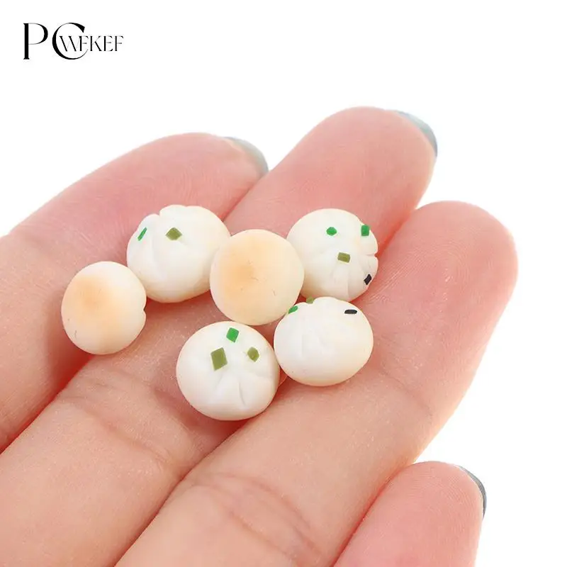 

6pcs 1:12 Dollhouse Miniature Fried Buns Model Kitchen Accessories Toys