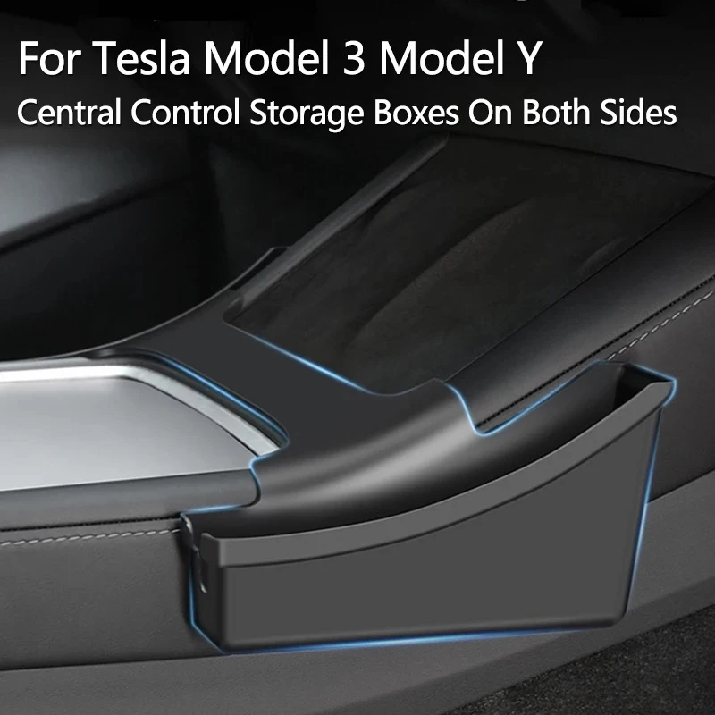 

Для Tesla Model3 модели Y ящик для хранения на центральную панель управления с обеих сторон для хранения седла коробка запасные части, автозапчас...