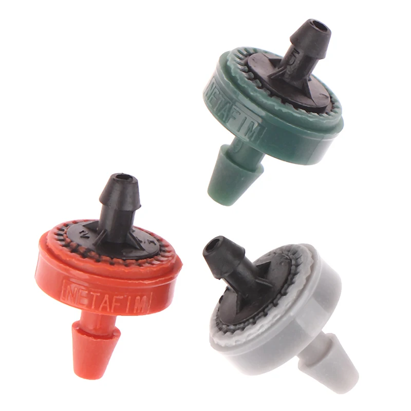 

10PCS Plastic Pressure Compensated Dripper Agricultural Irrigation Garden Lawn Drip Irrigation Steady Flow Emitters 2L 4L 8L Set