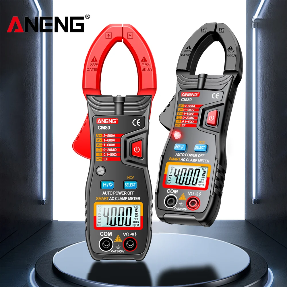 

Мультиметр ANENG CM80/CM81/CM82 двухцветный, черный/красный, 4000/6000 отсчетов