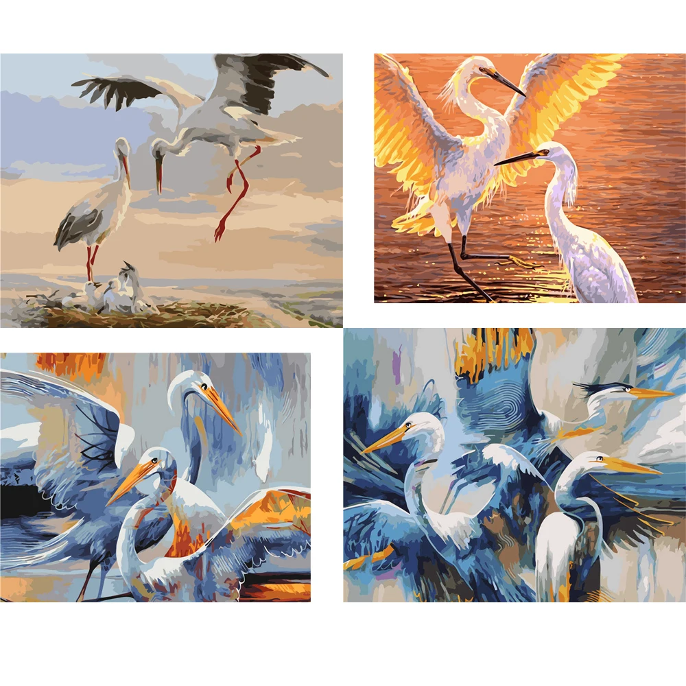 

KPACKA PACKPACKA DIY Painting By Numbers animal crane 40x50cm VA-1631 picture by number adults 2022