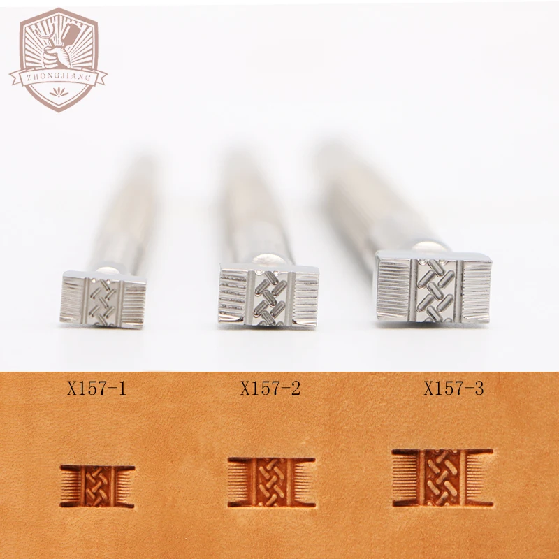 

Basket Stamps:Plait Braid X157-1 X157-2 X157-3 -zhongjiang Leather Craft Tools