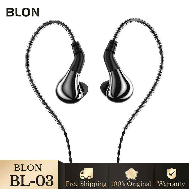 BLON BL-03 BL03 HIFI наушники-вкладыши 10 мм углеродная диафрагма Динамический драйвер