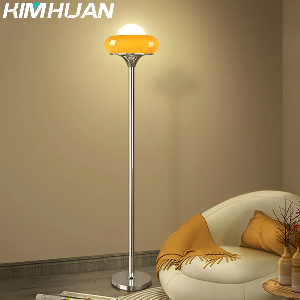 Стиль Баухаус винтажное яйцо художественный стеклянный торшер светодиодная