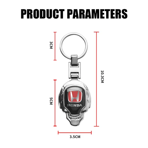 Брелок с логотипом автомобиля, брелок с эмблемой, подвеска для ключей, автомобильные аксессуары для Honda Civic Fit Jazz Accord Pilot Mugen CRV Odyssey City