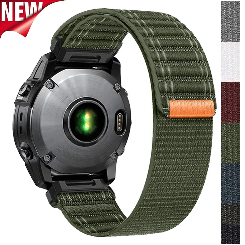 QuickFit 22 мм 26 тканый нейлоновый ремешок для Garmin Fenix E 8 47 51 7 7X 6 6X 5 5X Plus/Enduro 3/Epix Pro Gen 2