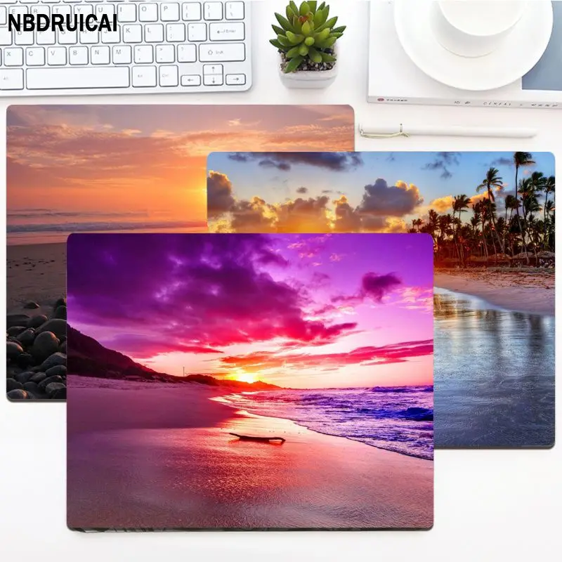 

Beach Scenery INS Tide Small Speed Version Game Computer Keyboard Office Table Mat Cheapest Cup Mats For PC Desk Pad