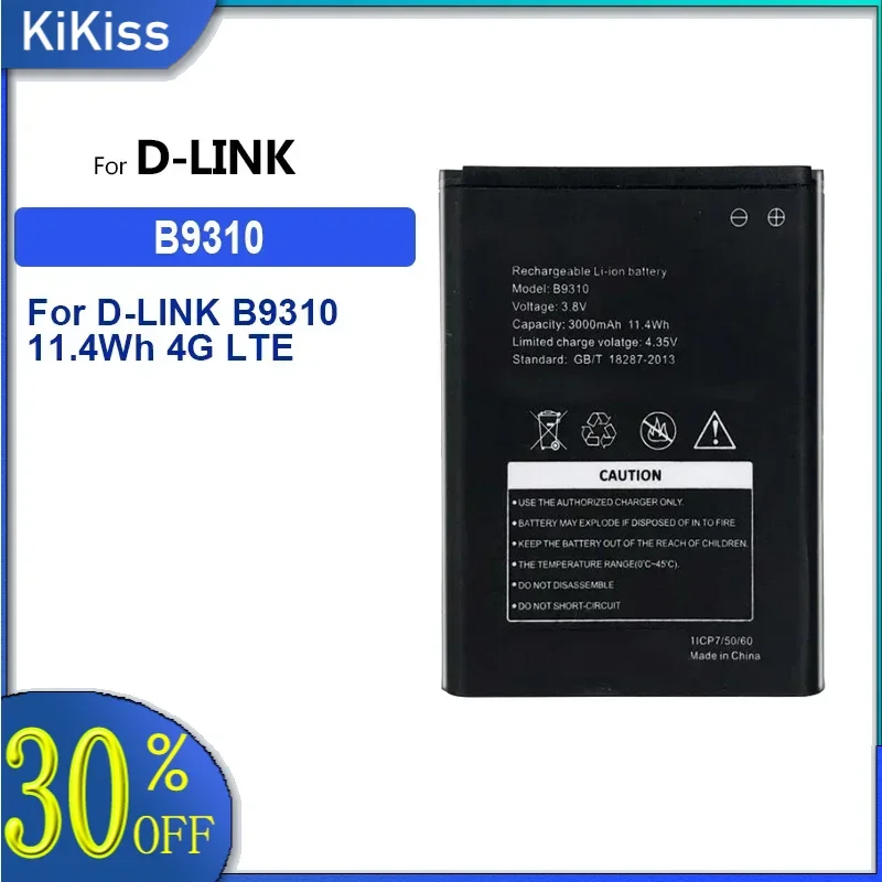 Аккумулятор 3000 мАч для D-LINK B9310 11 4 Втч 4G LTE Wi-Fi маршрутизатор Точка доступа Модем