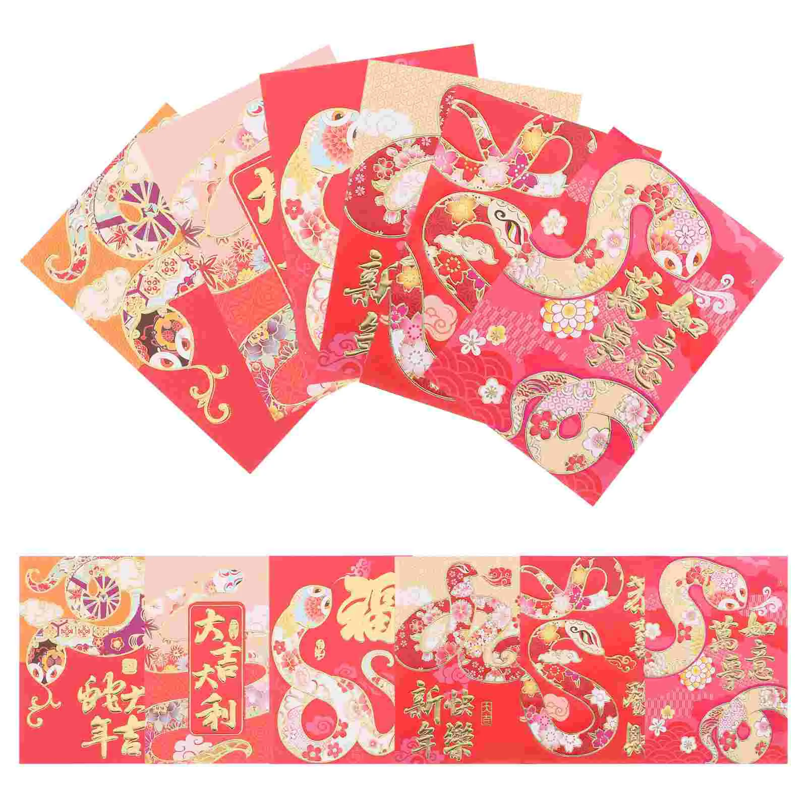 36 шт. весенний фестиваль красный конверт китайский Новый год переносные карманы