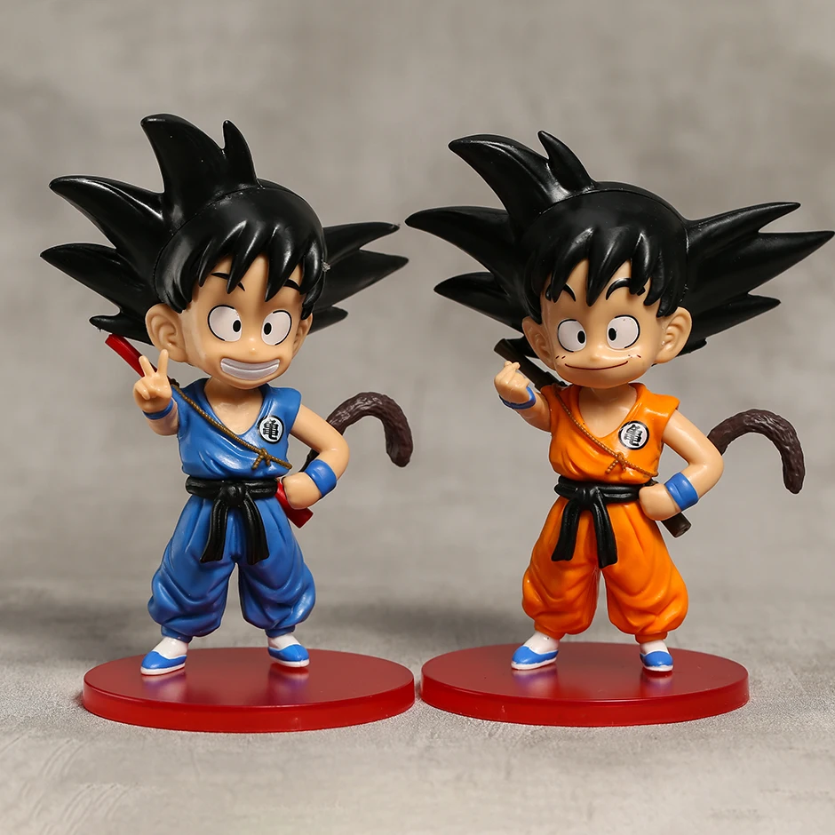 

2 шт./компл., фигурки Dragon Ball Child Son Goku, ПВХ, настольные украшения, игрушки