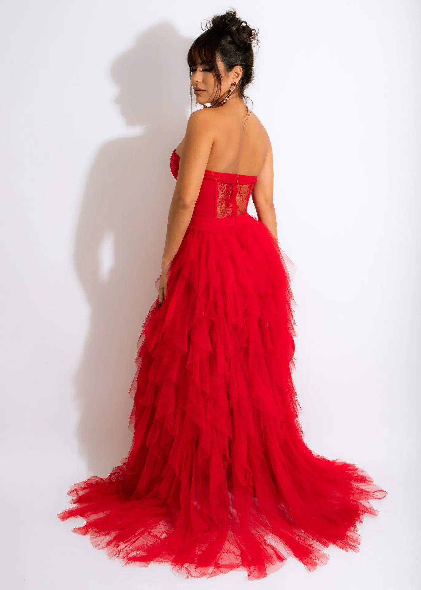 PLEINDI Luxury Evening Dresses Boat Neck Sleeveless A-shaped Floor-Length Lace 2022 New of Ruched Exquisite Prom Dress Women