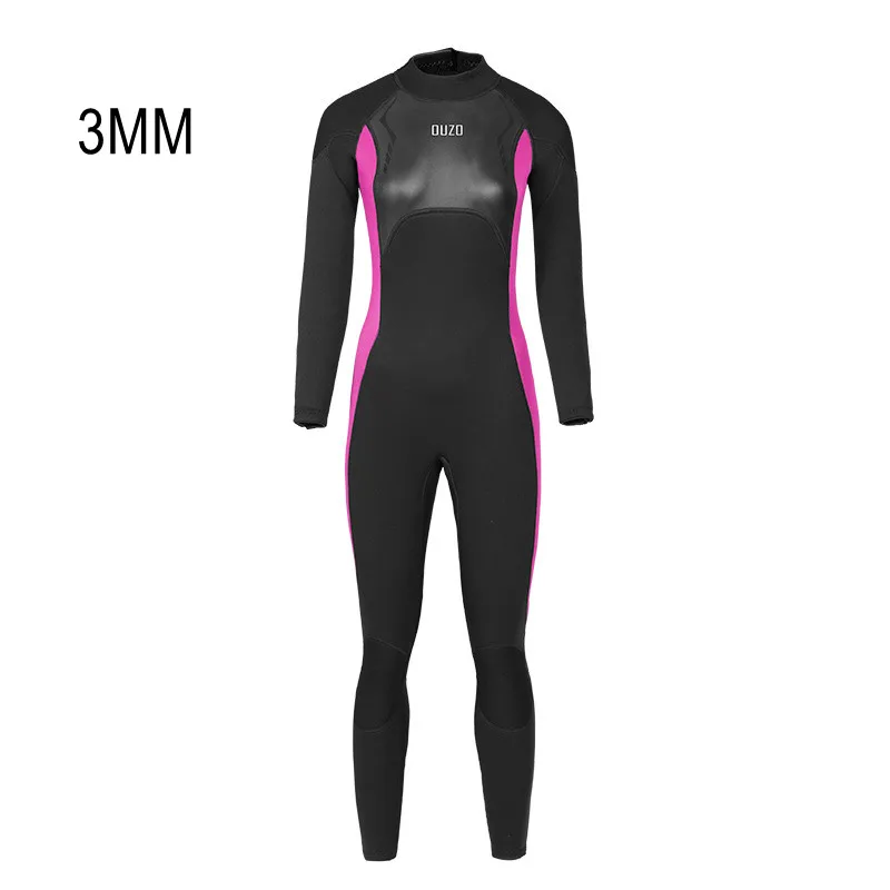 3MM Neoprene Women Back Zipper Snorkeling UnderWater Hunting Diving Suit Scuba Keep Warm Kayaking Spearfishing Full Body WetSuit