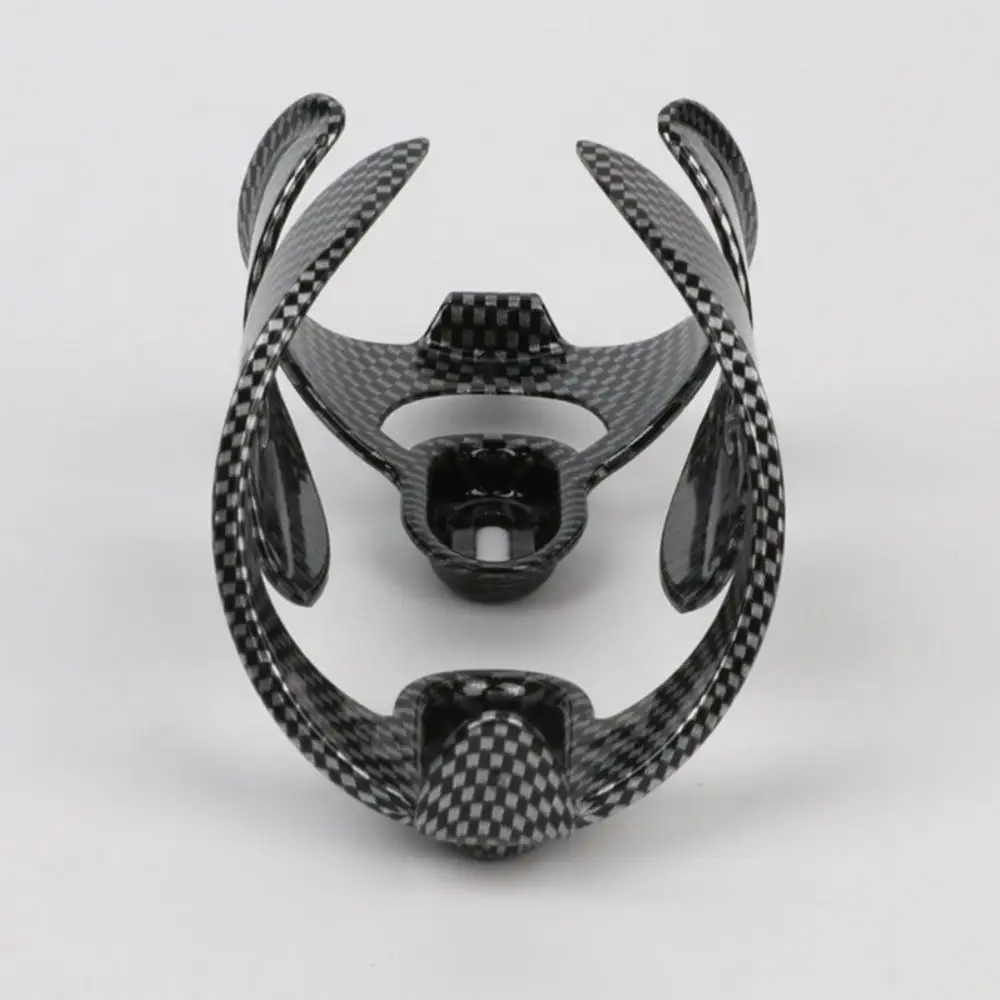 

Велосипедная бутылочная клетка из углеродного волокна, текстурированная чашка с двумя крыльями, пластиковый держатель для бутылки для гор...