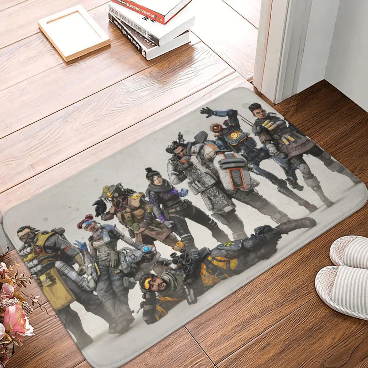 

Apex Legends Crypto Shooting Game Non-slip Doormat Characters Living Room Bedroom Mat Prayer Carpet Flannel Modern Decor