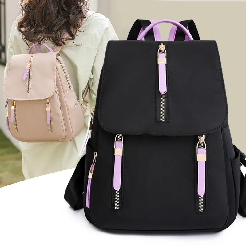 

Водонепроницаемый рюкзак из ткани «Оксфорд», женские сумки с защитой от кражи, вместительные дорожные школьные ранцы для девочек-подростков