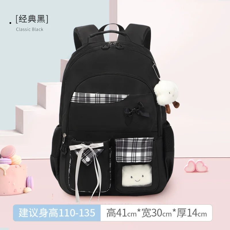 

2023 New Children School Bags For Teenagers Girls Big Capacity Backpack Waterproof Satchel 2 Size Kids Book Bag Mochina
