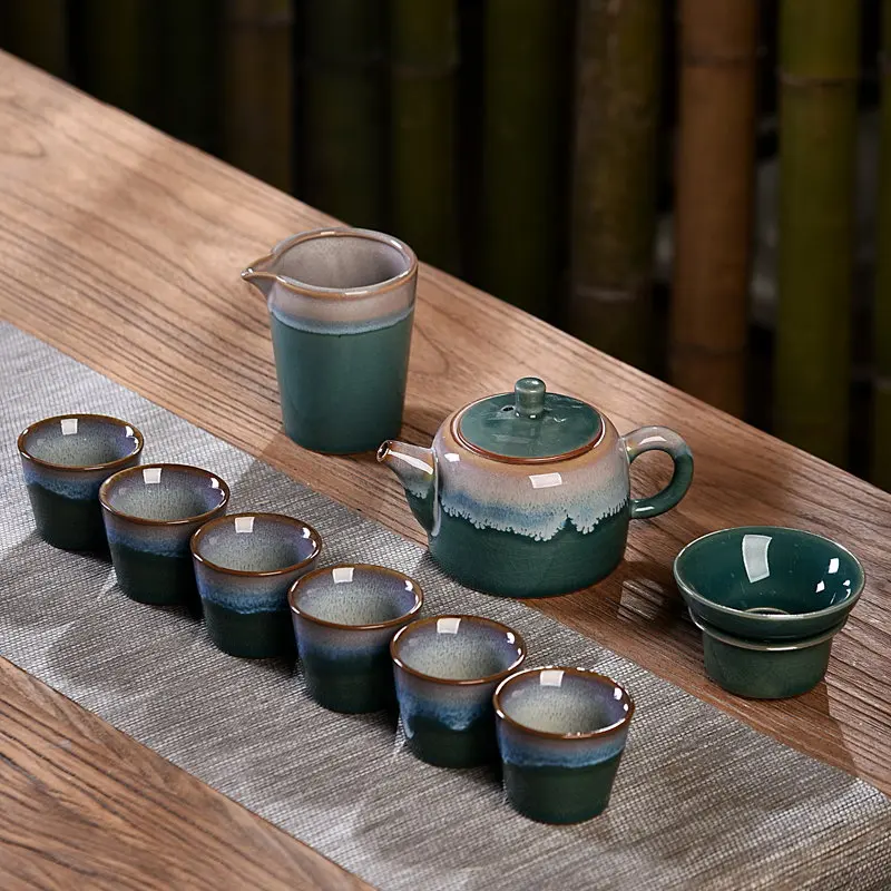 

Домашний керамический чайный сервиз Linglong kungfu, чайный поднос, чашка, чайник, чайная чашка, простое устройство для заваривания чая