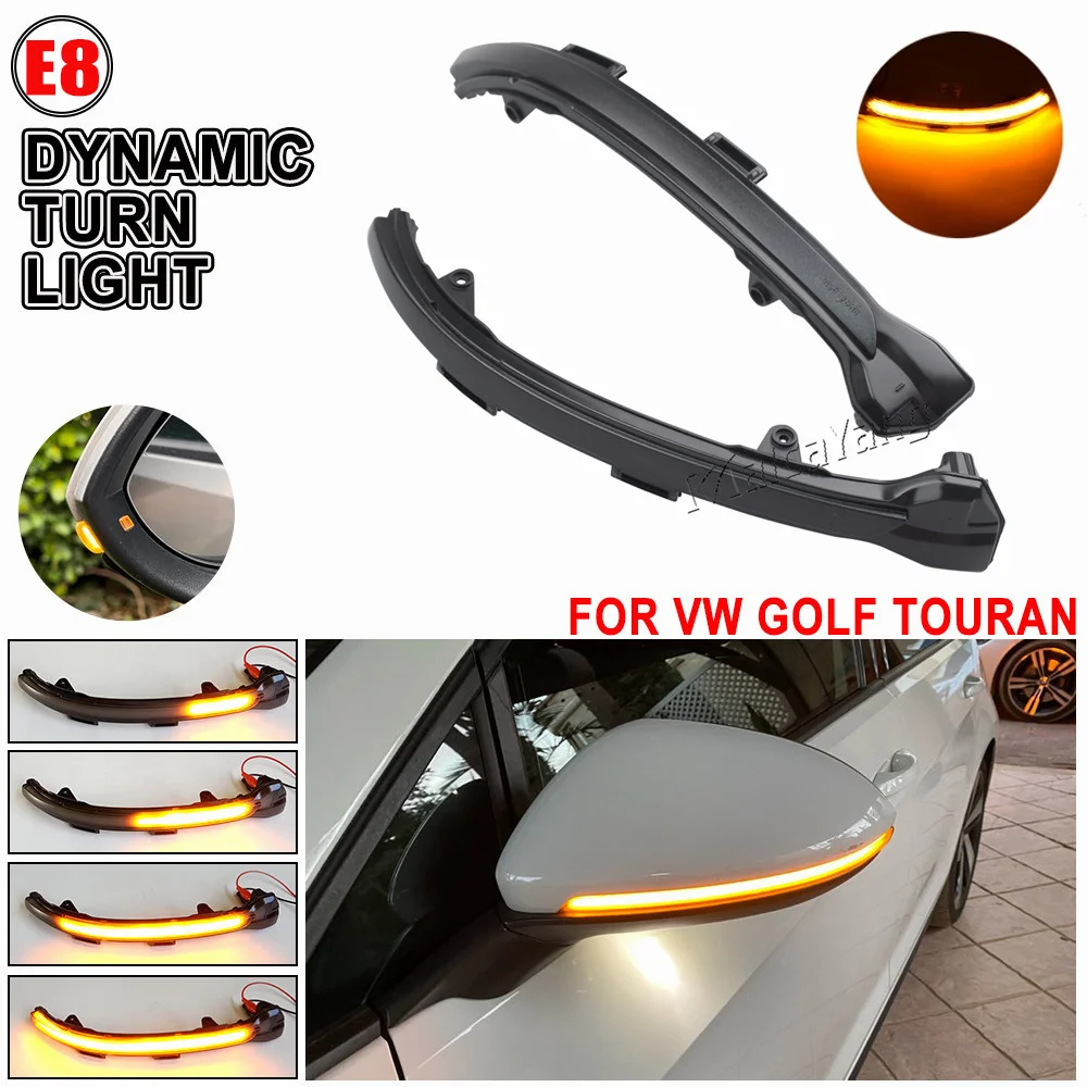 

Указатель поворота, боковое зеркало, последовательный поворотник для VW Volkswagen Golf 7 Jetta MK7 VII MK7 Golf 7,5 GTI R Touran, светодиодный динамический