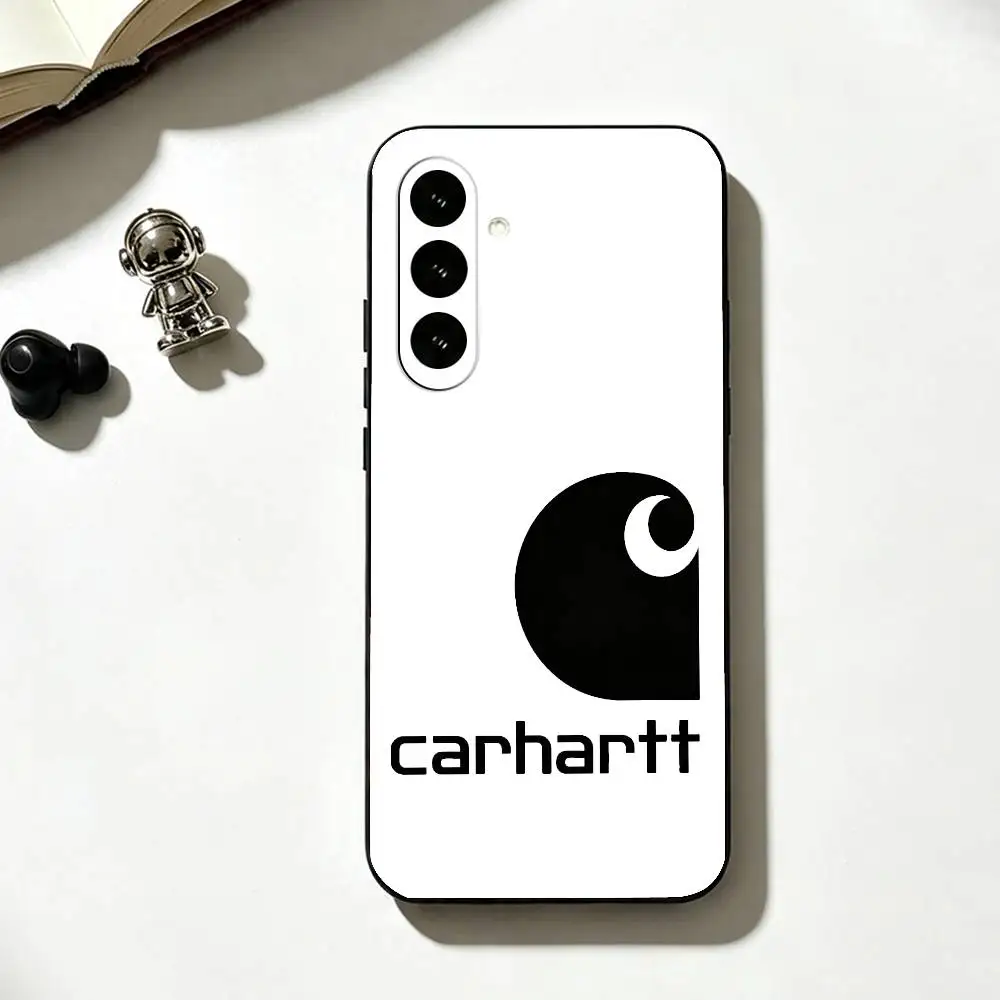 Чехол для телефона C-Carhartt Vintage Logo, черный, силиконовый, мягкий, для Samsung Galaxy A73, A72, A71, A70, A53, A52, A51 (art.: 3920dc7c8235c) - 3920dc7c8235c