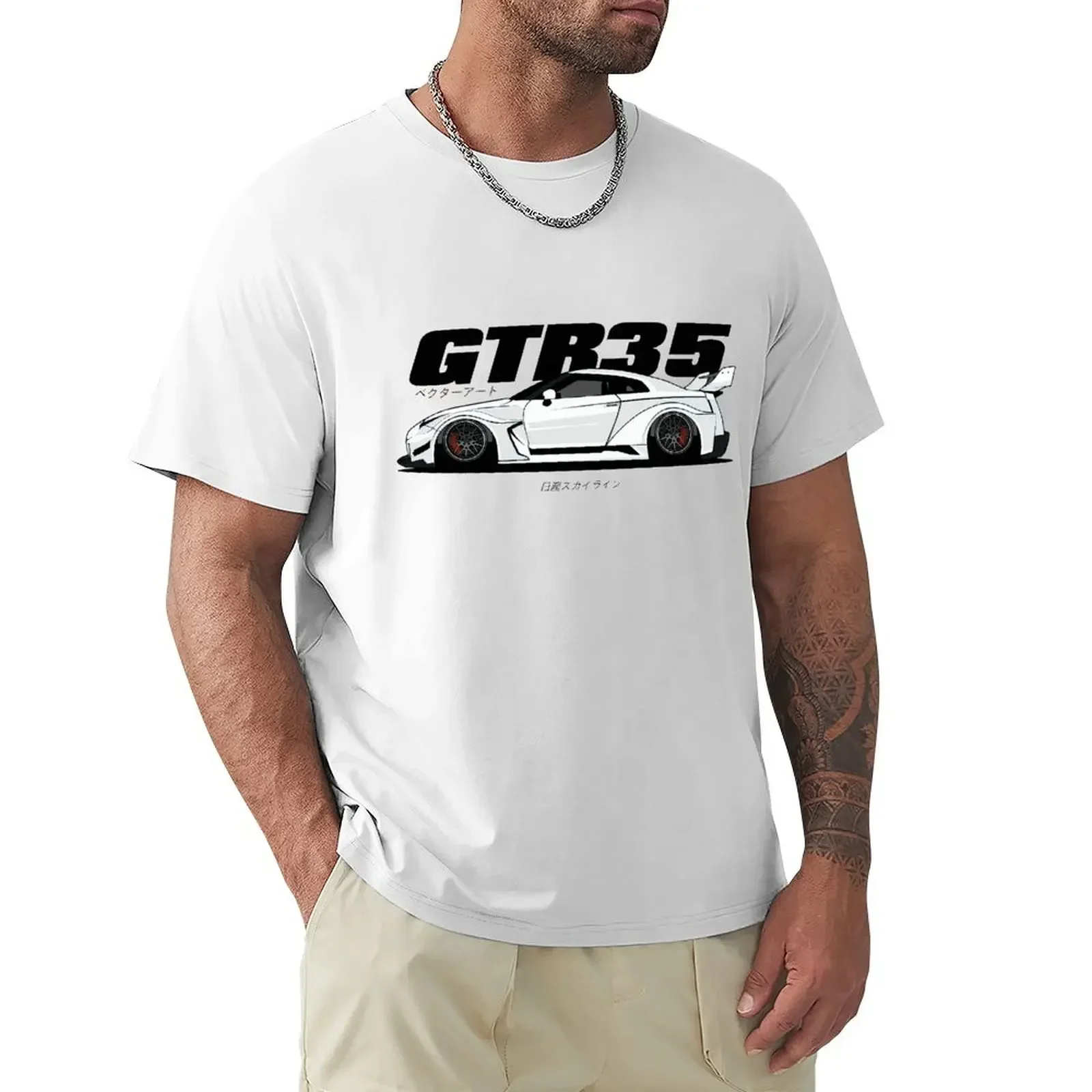 Munstar Skyline GTR R35 Jdm японская автомобильная футболка Harajuku с короткими рукавами